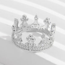 Load image into Gallery viewer, Crown Shape Zircon 925 Sterling Silver Ring