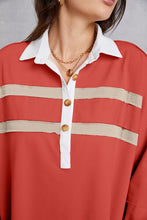 Load image into Gallery viewer, Half Button Handkerchief Hem Dress