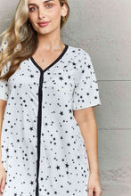 Load image into Gallery viewer, MOON NITE Quilted Quivers Button Down Sleepwear Dress