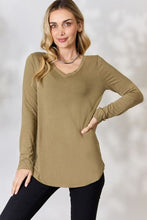 Load image into Gallery viewer, Zenana Full Size V-Neck Long Sleeve T-Shirt