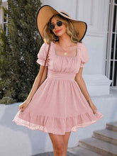 Load image into Gallery viewer, Square Neck Ruffle Hem Dress