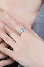 Load image into Gallery viewer, 925 Sterling Silver Inlaid Cubic Zirconia Ring
