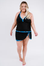 Load image into Gallery viewer, Plus Size Leopard Halter Neck Two-Piece Swimsuit