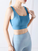 Load image into Gallery viewer, Square Neck Wide Strap Active Bra