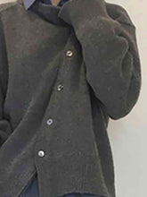 Load image into Gallery viewer, Dropped Shoulder Buttoned Cardigan