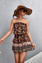 Load image into Gallery viewer, Bohemian Frill Trim Strapless Dress