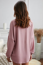Load image into Gallery viewer, Button Detail Curved Hem Top