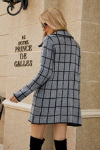 Load image into Gallery viewer, Printed Open Front Lapel Collar Cardigan with Pockets
