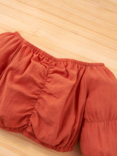 Load image into Gallery viewer, Girls Flared Sleeve Top and Jeans Set
