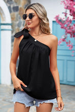 Load image into Gallery viewer, Tied One-Shoulder Blouse