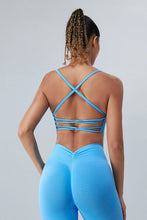 Load image into Gallery viewer, Crisscross Spaghetti Strap Active Bra