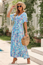 Load image into Gallery viewer, Multicolored V-Neck Maxi Dress