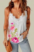 Load image into Gallery viewer, Floral Scalloped Lace Detail Cami