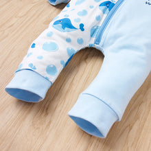 Load image into Gallery viewer, Baby Whale Print Two-Tone Jumpsuit