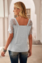 Load image into Gallery viewer, Side Lace V Neck T-Shirt