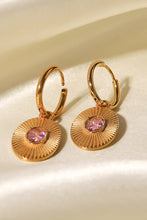 Load image into Gallery viewer, Stainless Steel Oval Dangle Earrings
