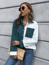 Load image into Gallery viewer, Color Block Button Down Shirt