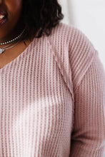 Load image into Gallery viewer, Jodifl Stay Awhile Full Size Run Waffle Knit Tee