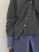 Load image into Gallery viewer, Dropped Shoulder Buttoned Cardigan
