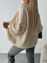 Load image into Gallery viewer, Open Front Dropped Shoulder Cardigan