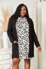 Load image into Gallery viewer, Celeste Full Size Open Front Longline Cardigan with Pockets