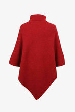 Load image into Gallery viewer, Turtleneck Buttoned Poncho