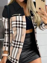 Load image into Gallery viewer, Printed Button Up Zip Detail Shacket