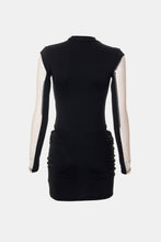 Load image into Gallery viewer, Spliced Mesh Bodysuit and Ruched Skirt Set