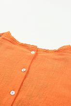 Load image into Gallery viewer, Embroidered Buttoned Peplum Top