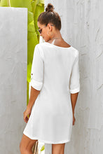 Load image into Gallery viewer, Buttoned V-Neck Dress