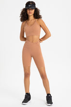 Load image into Gallery viewer, Crisscross Back V-Neck Sports Bra