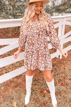 Load image into Gallery viewer, Floral V-Neck Mini Dress with Pockets