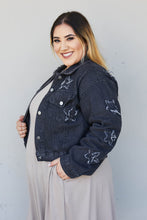 Load image into Gallery viewer, Sweet Generis Star-Crossed Full Size Run Cropped Denim Jacket