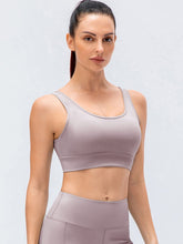 Load image into Gallery viewer, Scoop Neck Padded Sports Bra