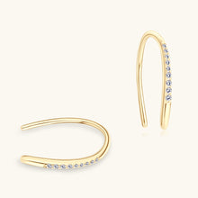 Load image into Gallery viewer, Moissanite 925 Sterling Silver U Shape Earrings