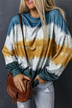 Load image into Gallery viewer, Leopard Tie-Dye Dropped Shoulder Sweatshirt