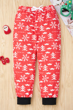 Load image into Gallery viewer, Girls Christmas Pattern Top and Pants Set