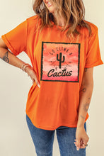 Load image into Gallery viewer, Go Climb A Cactus Slogan Graphic Tee Shirt