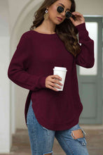 Load image into Gallery viewer, Round Neck Ribbed Knit Top