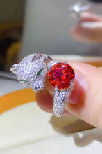 Load image into Gallery viewer, 2 Carat Moissanite Adjustable Animal Ring