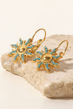 Load image into Gallery viewer, Turquoise Sun Drop Earrings