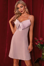 Load image into Gallery viewer, Bow Detail Spaghetti Strap Mini Dress