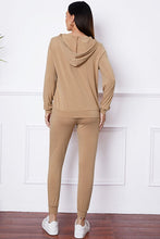Load image into Gallery viewer, SHUT UP AND KISS ME Lip Graphic Hooded Top and Drawstring Pants Set