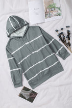 Load image into Gallery viewer, Plus Size Gradient Side Slit Drawstring Hoodie