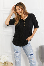 Load image into Gallery viewer, BOMBOM At The Fair Animal Textured Top in Black