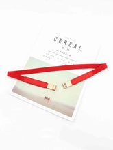 Load image into Gallery viewer, PU Elastic Skinny Belt