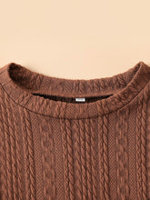 Load image into Gallery viewer, Kids Cable-Knit Print Pullover and Pants Set