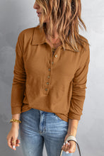 Load image into Gallery viewer, Half Button Collared Knit Top