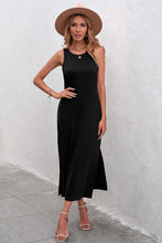 Load image into Gallery viewer, Side Slit Sleeveless Midi Dress
