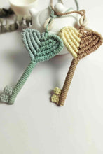 Load image into Gallery viewer, Cotton Cord Key Shape Pendant Necklace